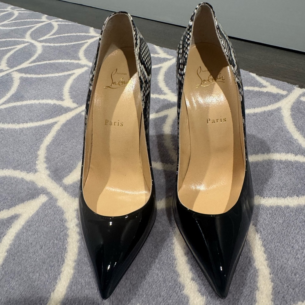 Christian Louboutin Black and White Heels